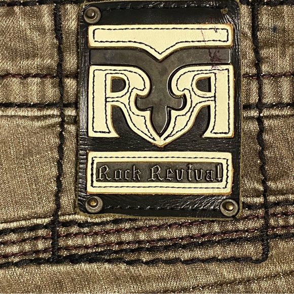 Rock Revival Garrett A1 Straight Jeans Gray - Picture 3 of 6